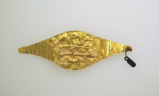 Mouth piece, funerary