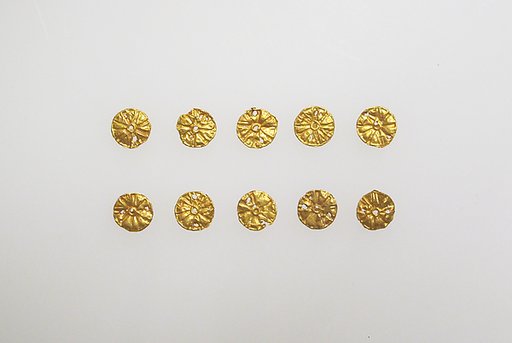 Bead ornaments, circular, 10
