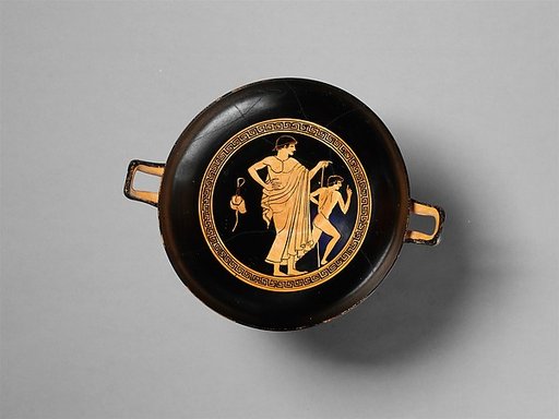 Terracotta kylix (drinking cup)