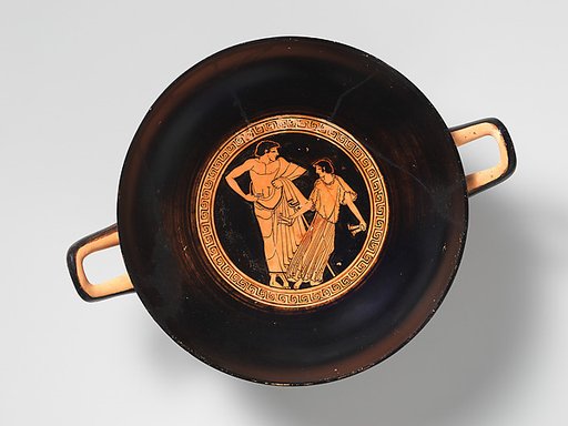 Terracotta kylix (drinking cup)