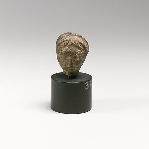 Bronze head of a goddess