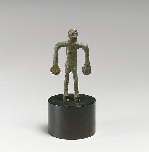 Bronze statuette (of a woman?)