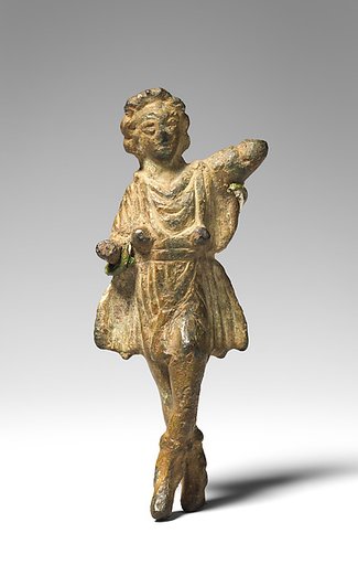 Bronze statuette of a Lar