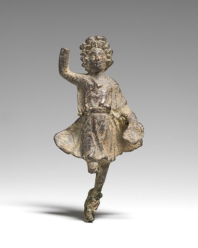 Bronze statuette of a Lar