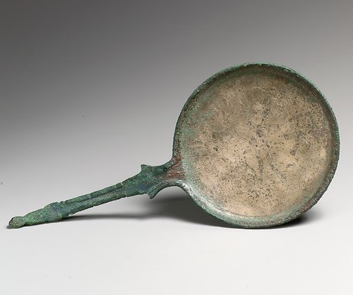 Mirror with Dioskouroi