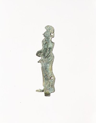 Bronze plaque of a warrior