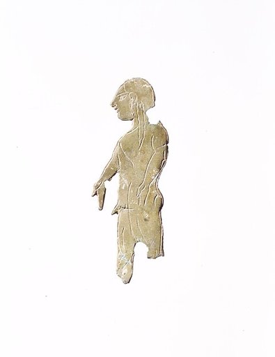 Bronze plaque of a man