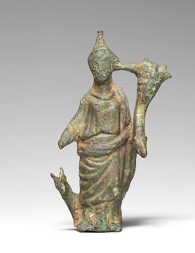 Bronze statuette of the goddess Fortuna