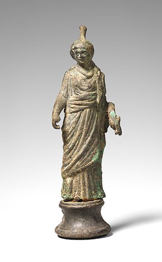 Bronze statuette of Tyche/Fortuna