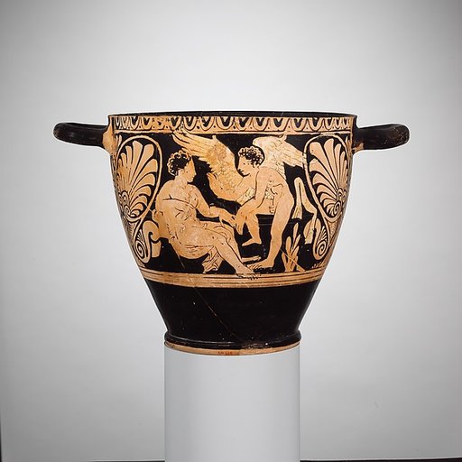 Terracotta skyphos (deep drinking cup)