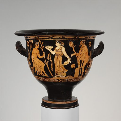 Terracotta bell-krater (mixing bowl)