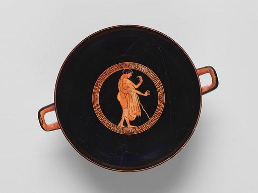 Terracotta kylix (drinking cup)