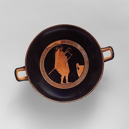 Terracotta kylix (drinking cup)