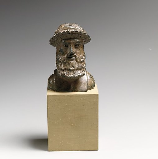 Bronze herm