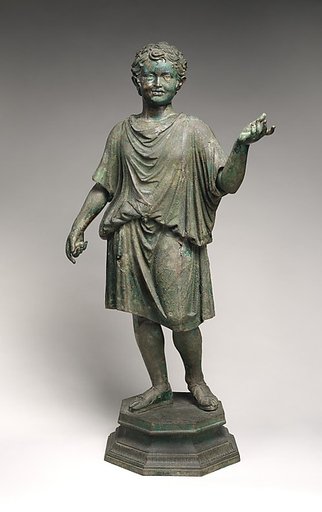 Bronze statue of a camillus (acolyte)