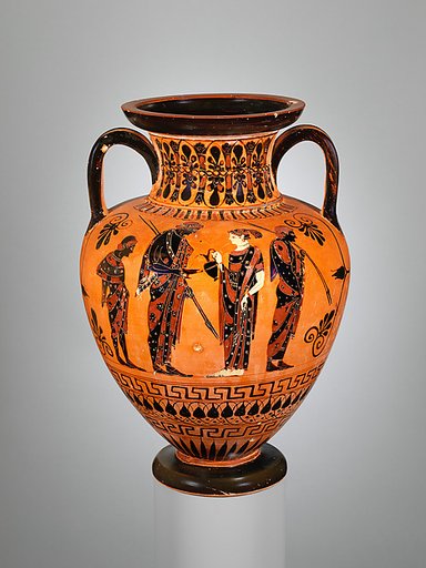 Terracotta neck-amphora (jar)