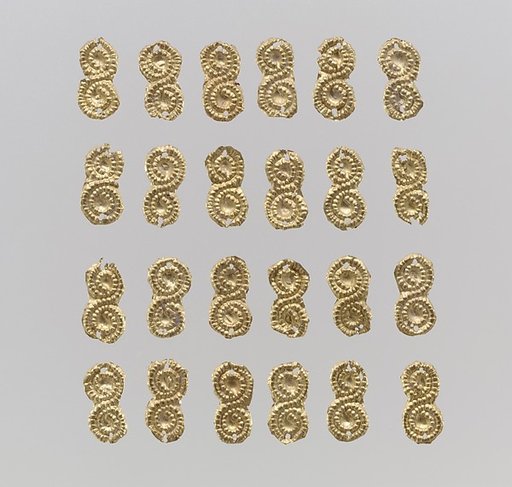 Gold sheet appliques