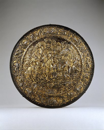 Round Shield with the Surrender of the Elector of Saxony at Mühlberg