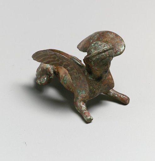 Bronze statuette of a sphinx