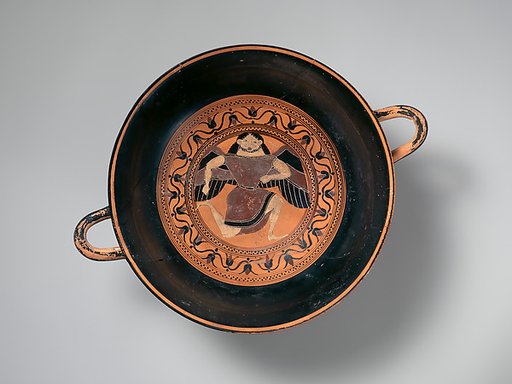 Terracotta kylix: Siana cup (drinking cup)