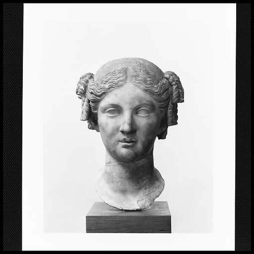 Marble head of a woman