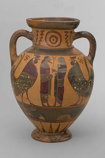 Terracotta neck-amphora (storage jar)