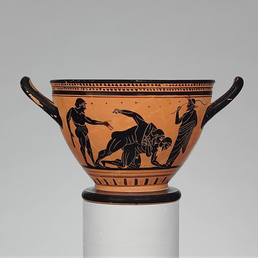 Terracotta skyphos (deep drinking cup)