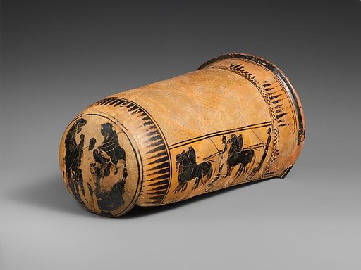 Terracotta onos (leg guard used in carding wool)