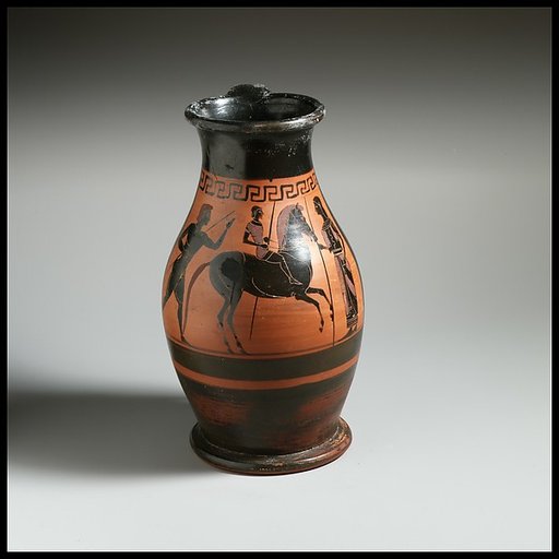 Terracotta oinochoe: olpe (jug)