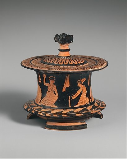 Terracotta pyxis (box)