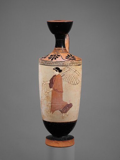Terracotta lekythos (oil flask)
