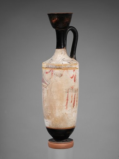 Terracotta lekythos (oil flask)
