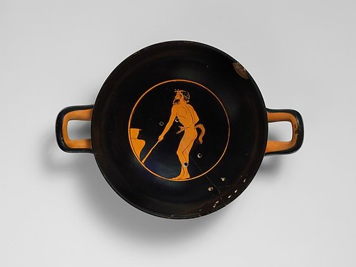 Terracotta kylix (drinking cup)
