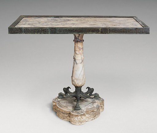 Marble and bronze table