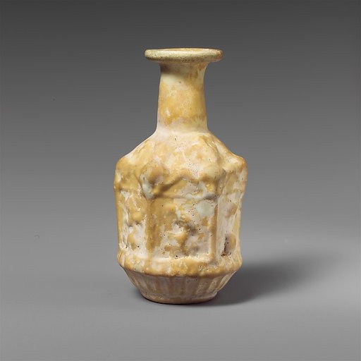Glass hexagonal bottle