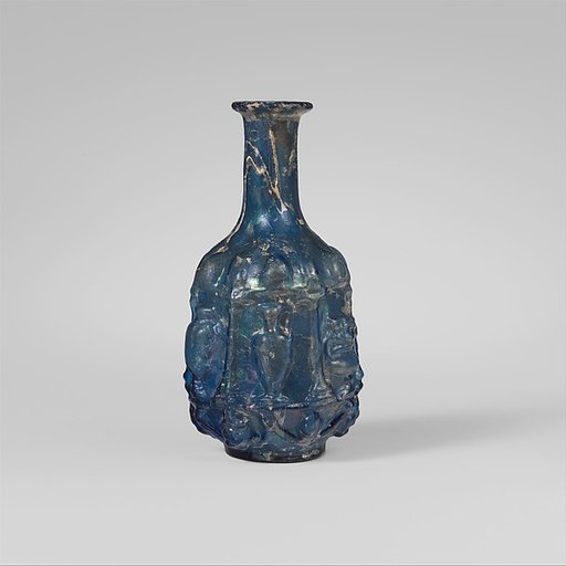 Glass hexagonal bottle