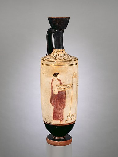 Terracotta lekythos (oil flask)
