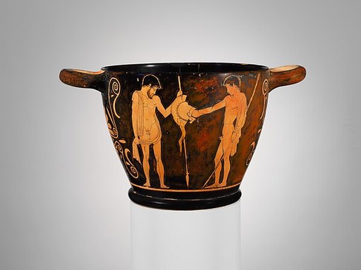 Terracotta skyphos (deep drinking cup)