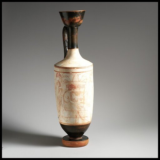 Terracotta lekythos (oil flask)