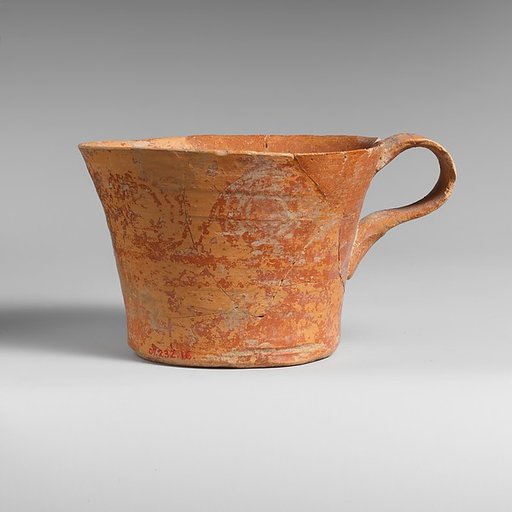 Terracotta straight-sided cup