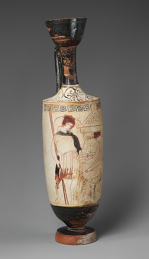 Terracotta lekythos (oil flask)