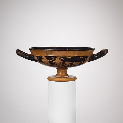 Terracotta kylix (drinking cup)