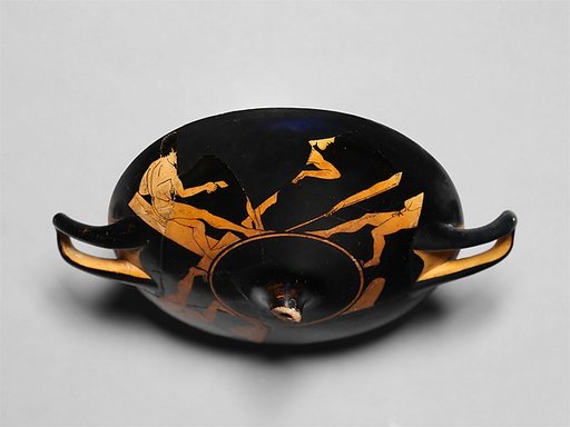 Terracotta kylix (drinking cup)