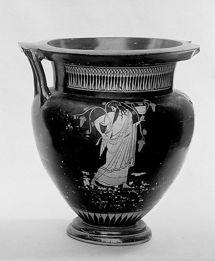 Terracotta column-krater (bowl for mixing wine and water)