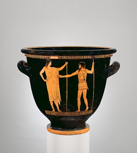 Terracotta bell-krater (bowl for mixing wine and water)