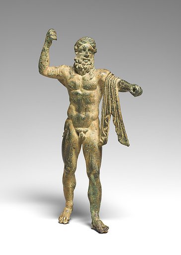 Bronze statuette of Neptune