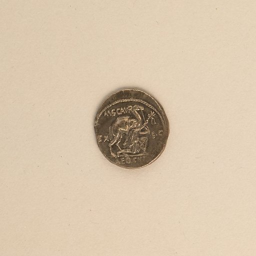 Silver denarius of Aemilius Scaurus