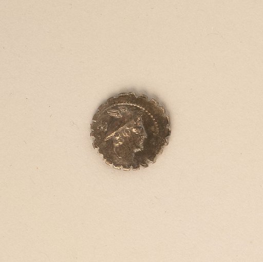 Silver denarius serratus of Mamilius Limetanus