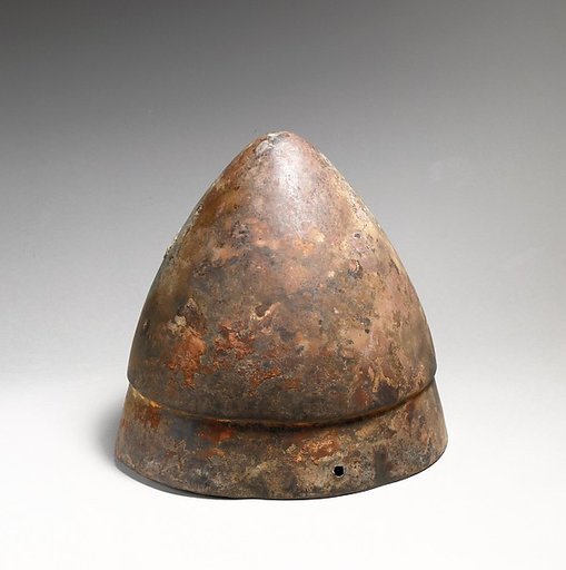 Bronze helmet of conical shape