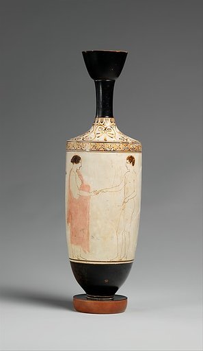 Terracotta lekythos (oil flask)